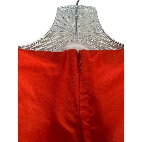 J.Crew Orange Organic Cotton Classy Dressy Sleeve Wrap Top Shirtdress Size 2 - Picture 7 of 11